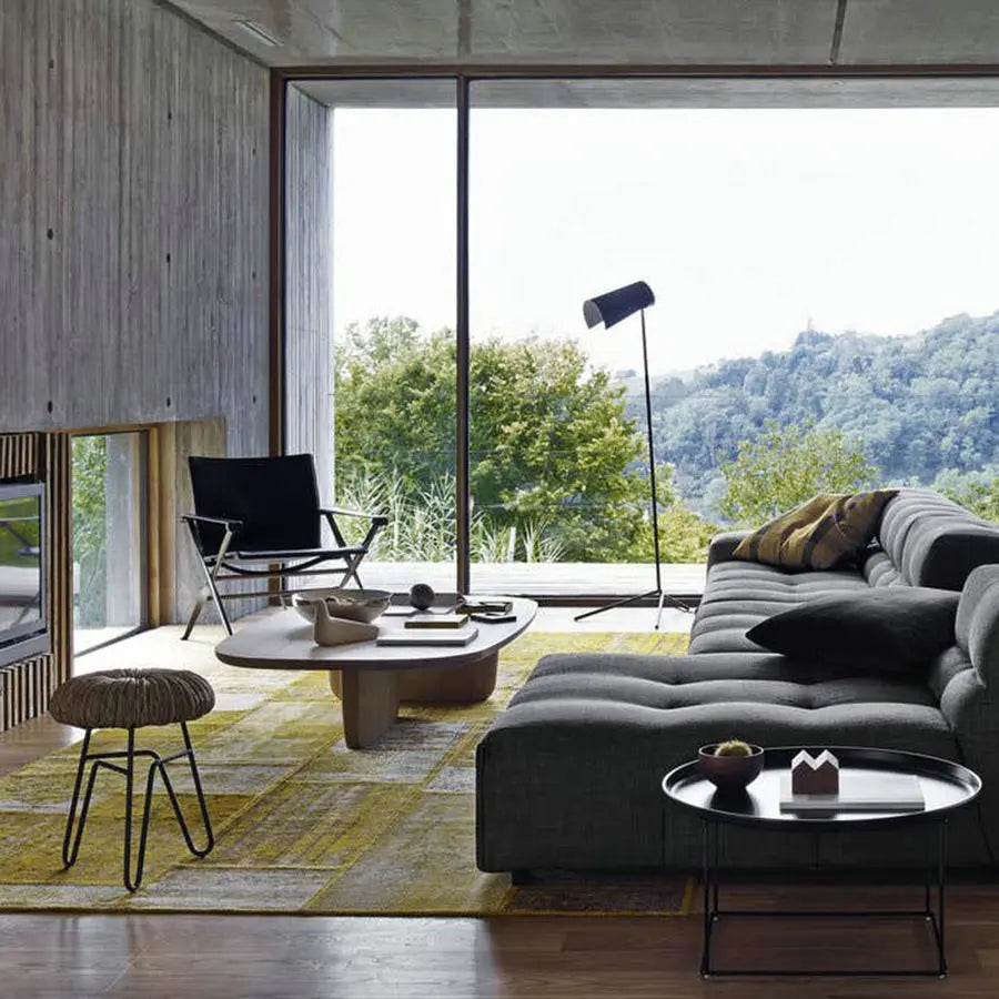Minimalist Japanese Rectangular Wooden Oak Coffee Table for Home Office