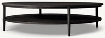 Modern Luxury Solid Wood Round Coffee Table for Elegant Living Rooms