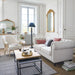 Elegant French Antique Oak Wood Linen Leisure Armchair for Living Room