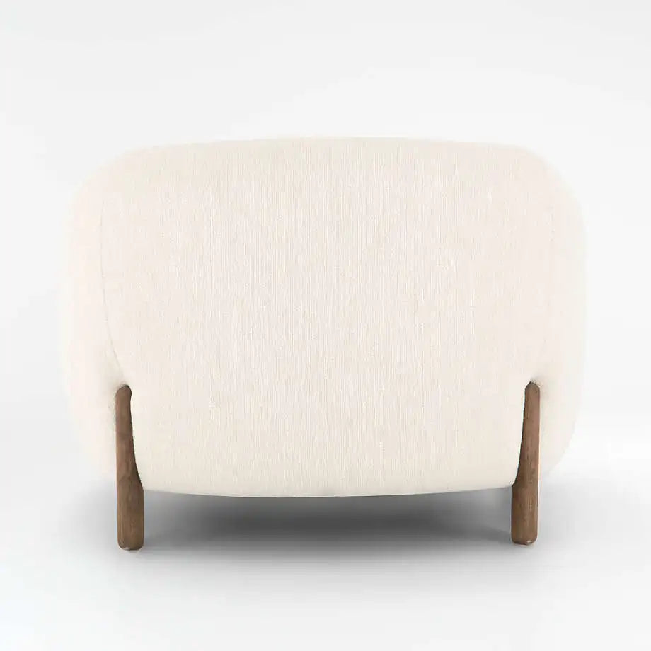Modern Upholstered Tub Accent Chair for Indoor Living Room Seating Comfort