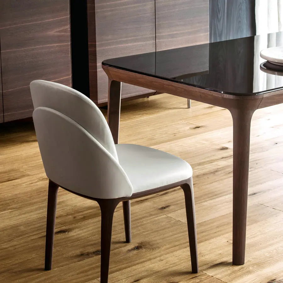 Luxury Italian Design Rectangular Wood Dining Table for Modern Homes