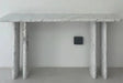 Elegant Calacatta Arabescato Polished Marble Console Table for Luxury Home Decor