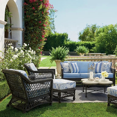 All Weather Wicker Sectional Sofa for High-End Commercial Patio Fitouts