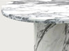 Tostone Arabescato White Marble Round Coffee Table for Elegant Living Rooms