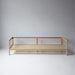 Modern Minimalist White Linen Sofa - Solid Wood Frame Living Room Furniture