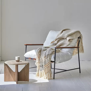 Plush Cloud Armchair: Scandinavian Modern Velvet Accent Chair for Living Room
