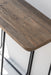 Rustic Recycled Elm & Steel Console Table – Natural Washed Finish, Industrial Chic