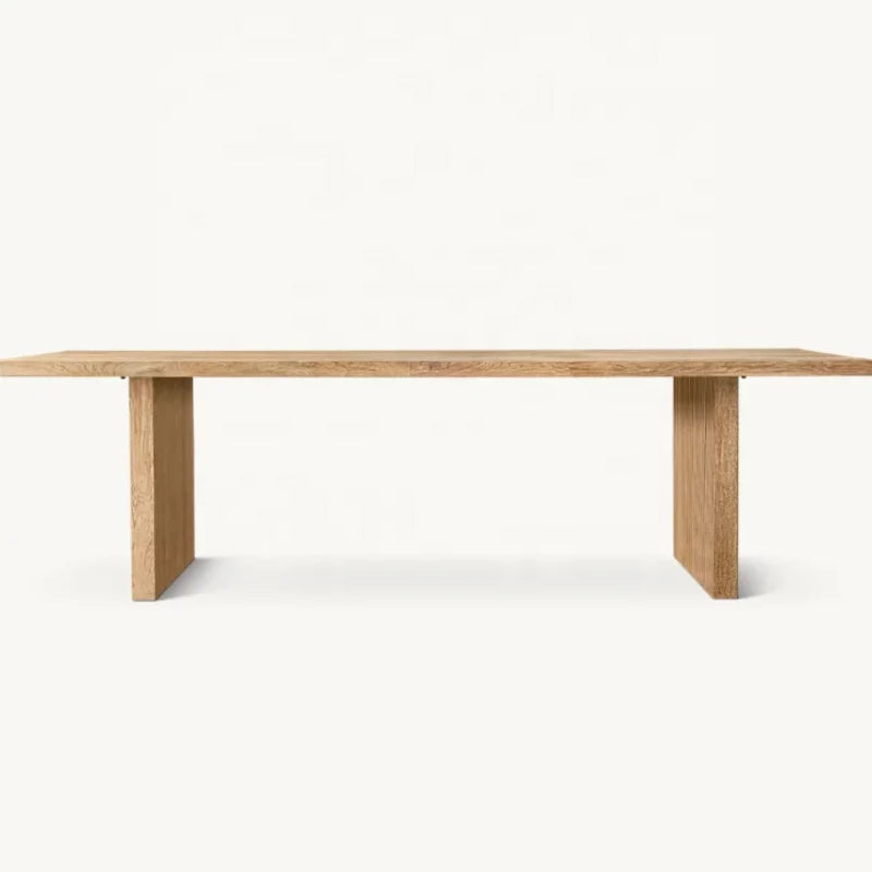 Customizable Solid Wood Dining Table: American Farmhouse Style, Home & Hotel