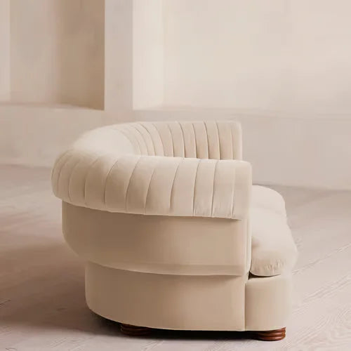 Luxury Velvet Two-Seater Sofa Custom Handcrafted Modern Living Room Furniture