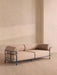 Modern Aluminum Alloy Outdoor Sofa Chaise with Plush Fabric Cushions for Home & Hotel