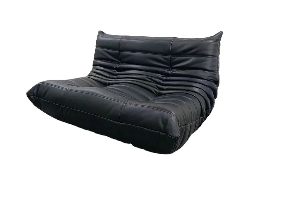 Luxurious Red Microfiber Suede Velvet Boucle 3-Seater Modular Sofa with Armrests