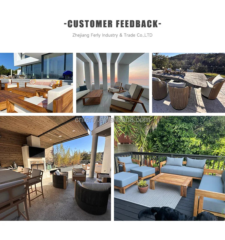 All Weather Wicker Sectional Sofa for High-End Commercial Patio Fitouts
