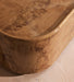 Nordic Modern Luxury Wood Coffee Table, Olive Ash Burl Living Room Centerpiece