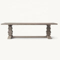 Rustic Solid Wood American Country Rectangular Dining Table - Customizable Farmhouse Style