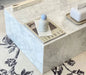 Luxury White Carrara Marble Coffee Table: Elegant Rectangle Design, Durable Stone Finish