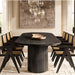 Luxurious Oval Solid Wood Dining Table Set - 8 Person Seating - Customizable