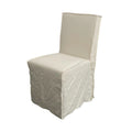 Elegant Versailles Linen Dining Chair with Washable Slipcover and Cushion