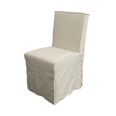 Elegant Versailles Linen Dining Chair with Washable Slipcover and Cushion