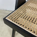 Elegant Black Oak Rattan Dining Chair for Modern Home Restaurant Hotel Wedding