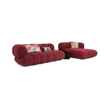 Luxurious Italian Velvet Modular Sectional Sofa - Modern Corner Couch Design