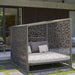 Large All-Weather Rattan Commercial Sunbed for Professional Outdoor Projects