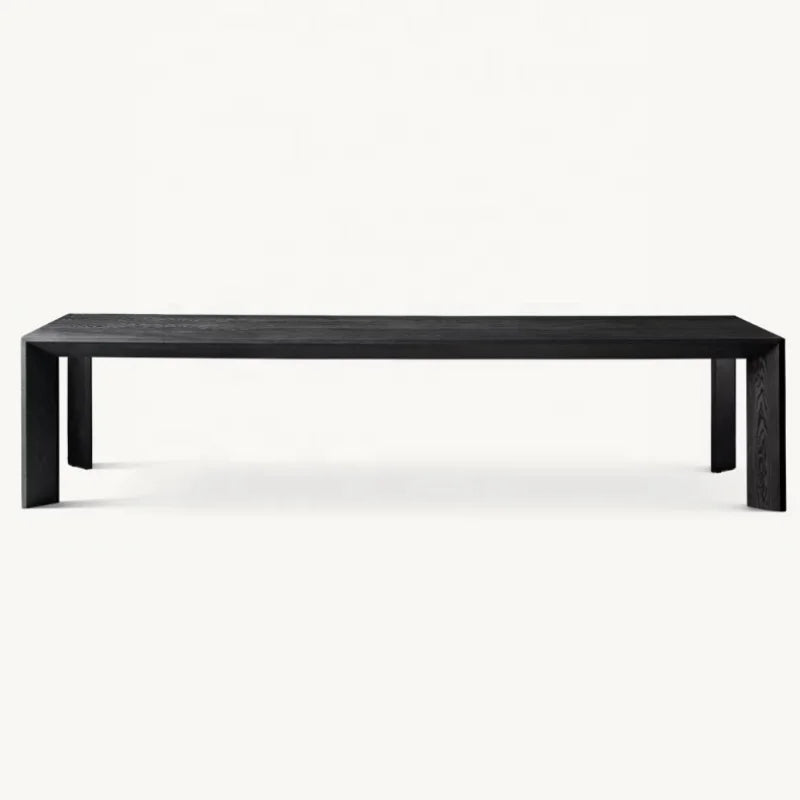 Elegant American Solid Oak Wood Dining Table for Home & Hospitality