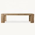 Premium Solid Wood Dining Table - Sturdy Plank Design for Home Use