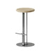 Modern Wooden Bar Stool with Leather Seat, High Counter Chair