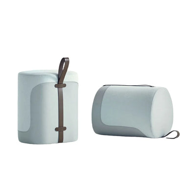 Plush Round Velvet Ottoman Pouf: Modern Living Room Seating Accent