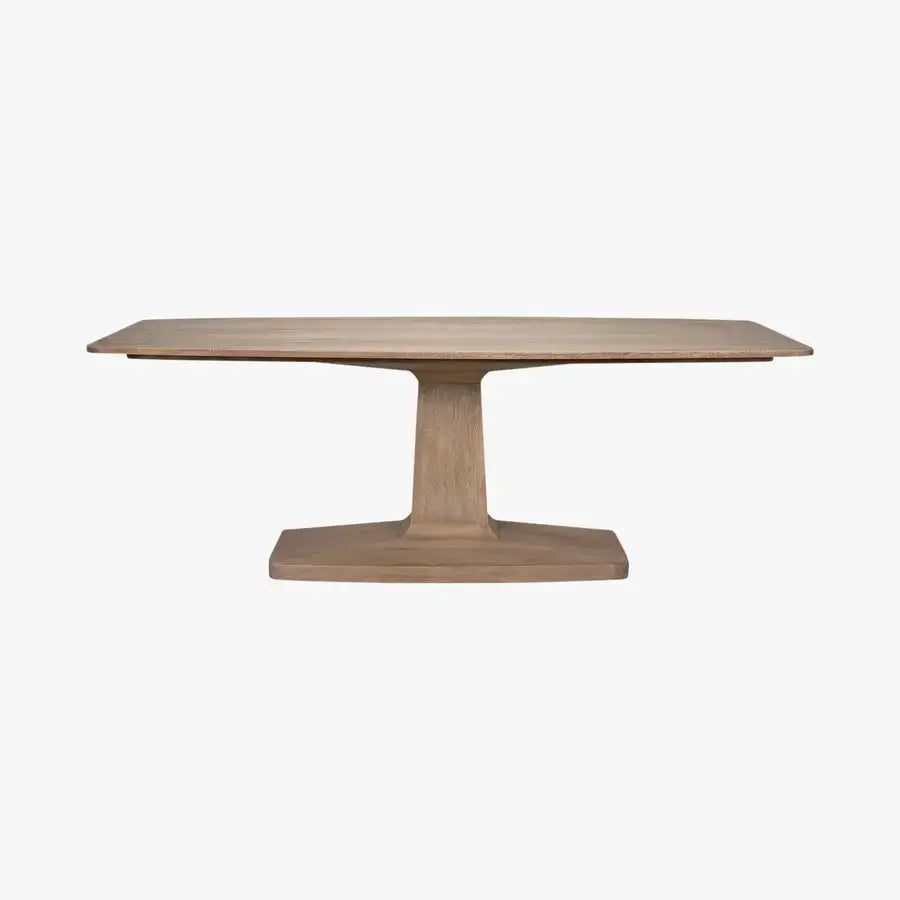 Eight-Seater French Farmhouse Solid Oak Rectangular Dining Table