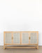 Stylish Oak & Cane Living Room Buffet Cabinet Storage Sideboard