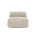 Modern Armless Accent Chair: Soft Fabric, Solid Wood for Living Room
