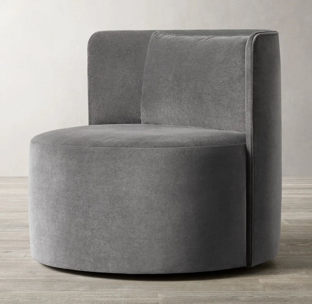 Modern Upholstered Swivel Accent Arm Chair for Living Room Comfort