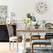Elegant French Country Farmhouse Solid Oak Wood Dining Table, 8 Seater