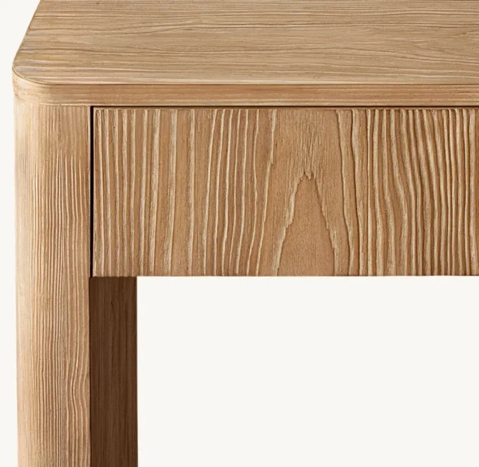 Elegant Wooden Console Table with Two Drawers - Sturdy Living Room Furniture