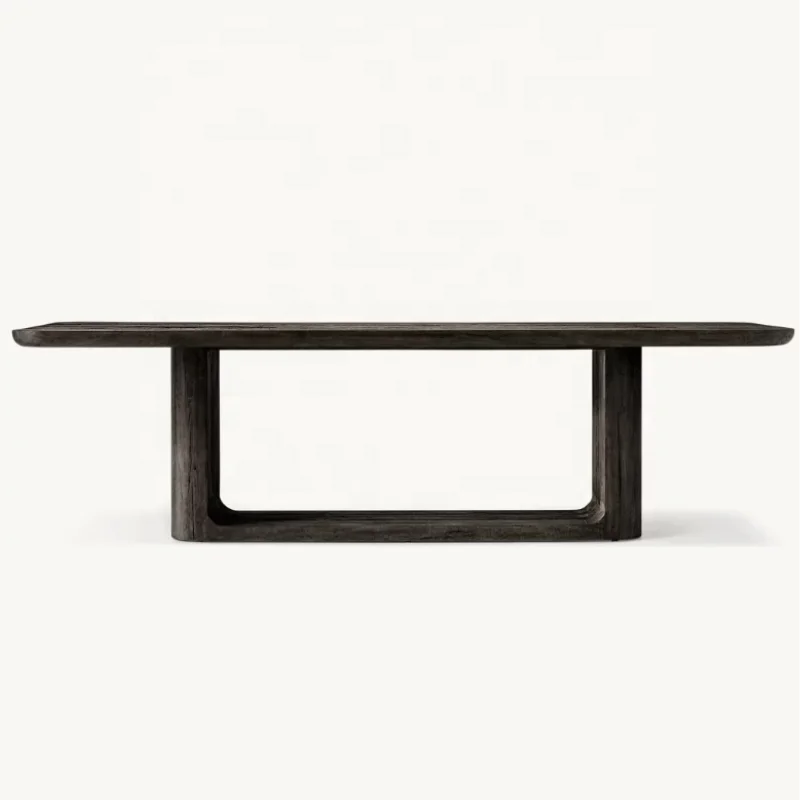 Luxury Solid Wood Dining Table & Chair Set – Customizable, American Style Furniture