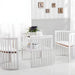 Versatile 9-in-1 Solid Wood Baby Crib: Multi-Functional Adjustable Infant Toddler Bed
