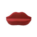 Chic Red Lip-Shaped Velvet Sofa, Modern Living Room Statement Sofa