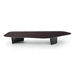 Luxury Marble & Solid Wood Ellipse Coffee Table for Living Room