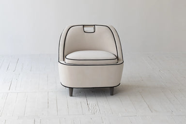 Modern European Avant Garde Velvet Upholstered Armchair Single Sofa Chair Designer Style