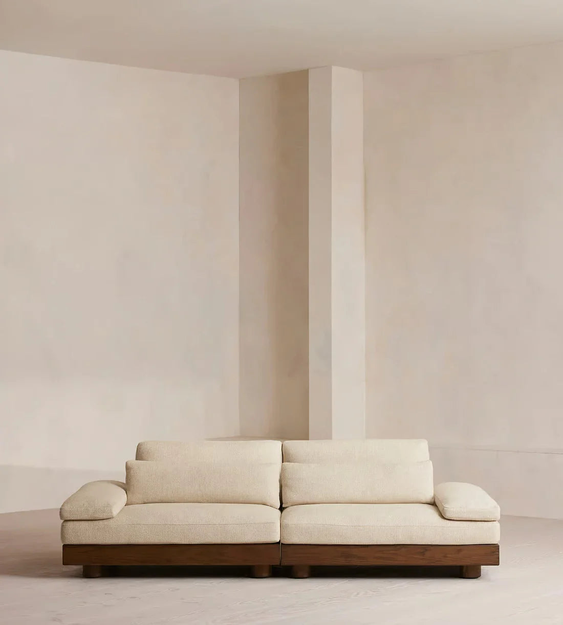 Luxurious Handcrafted Chesterfield Sectional Sofa - U-Shape Fabric Living Room Corner