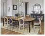Elegant French Country Solid Oak Extendable Oval Dining Table - Farmhouse Design