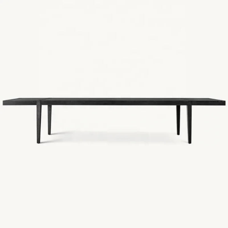 Luxury American Antique Oak Solid Wood Dining Table for Villas & Clubs