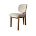 Premium Modern Fabric Upholstered Solid Oak Wood Dining Chair