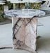 Elegant Tostone Greece Lilac White Marble Coffee Table for Modern Living Room