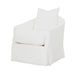 Elegant French Linen Upholstered Single Sofa Chair for Living Room Comfort