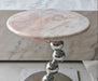 Elegant Pink Natural Marble Coffee Table - Modern Living Room Accent Furniture