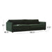 Luxurious 100-inch Green Velvet Sofa Modern Minimalist Living Room Couch