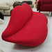 Chic Red Lip-Shaped Velvet Sofa, Modern Living Room Statement Sofa
