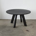 Elegant Modern Round Oak Wood Dining Table for 4 Seaters, Simple Design
